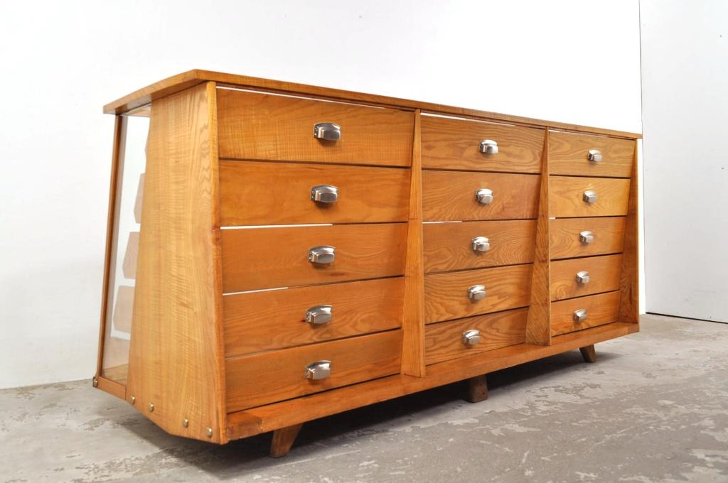 Diverse vintage ladekast kasten kast dressoir sideboard, Gebruikt, Vintage, Teakhout, 3 of 4 laden