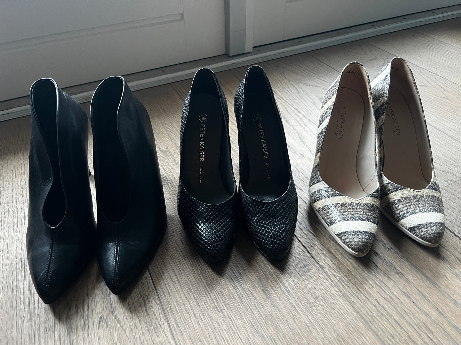 3 paar elegante pumps - Paul Green & Peter Kaiser, Pumps, Zwart, Ophalen of Verzenden, Zo goed als nieuw
