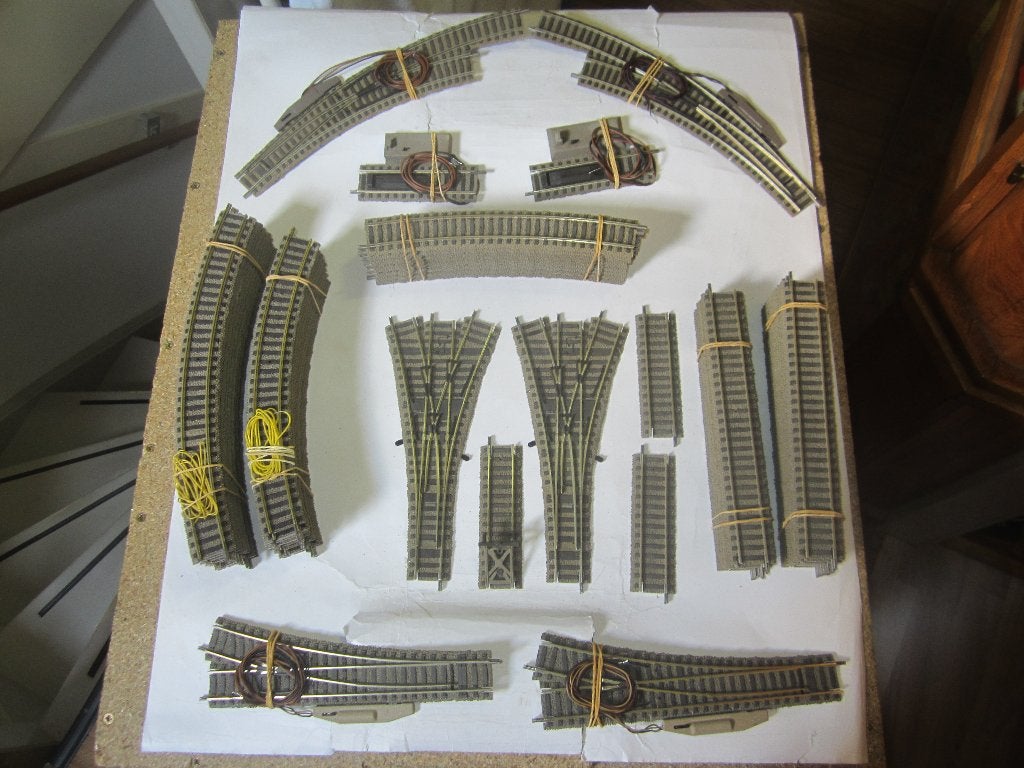 fleischmann Ho profi rails grote set, Gebruikt, Gelijkstroom, Fleischmann, Rails