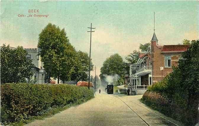 301-305-007 Beek Cafe de Oorsprong, Verzenden, Voor 1920, Gelderland