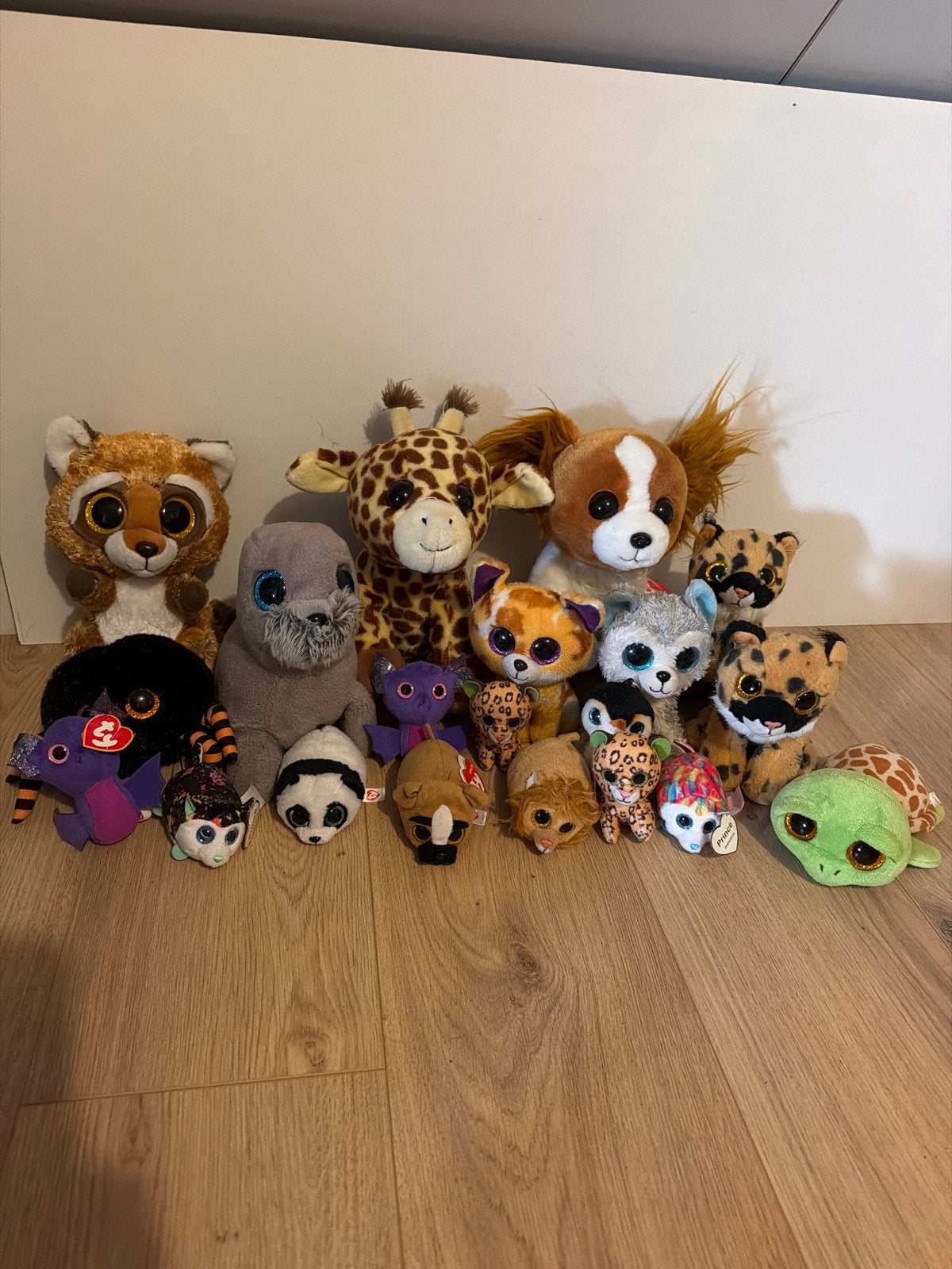 Grote collectie Ty Beanie Boo's knuffels, Giraf, Ophalen of Verzenden, Klein (minder dan 20 cm), Bruin