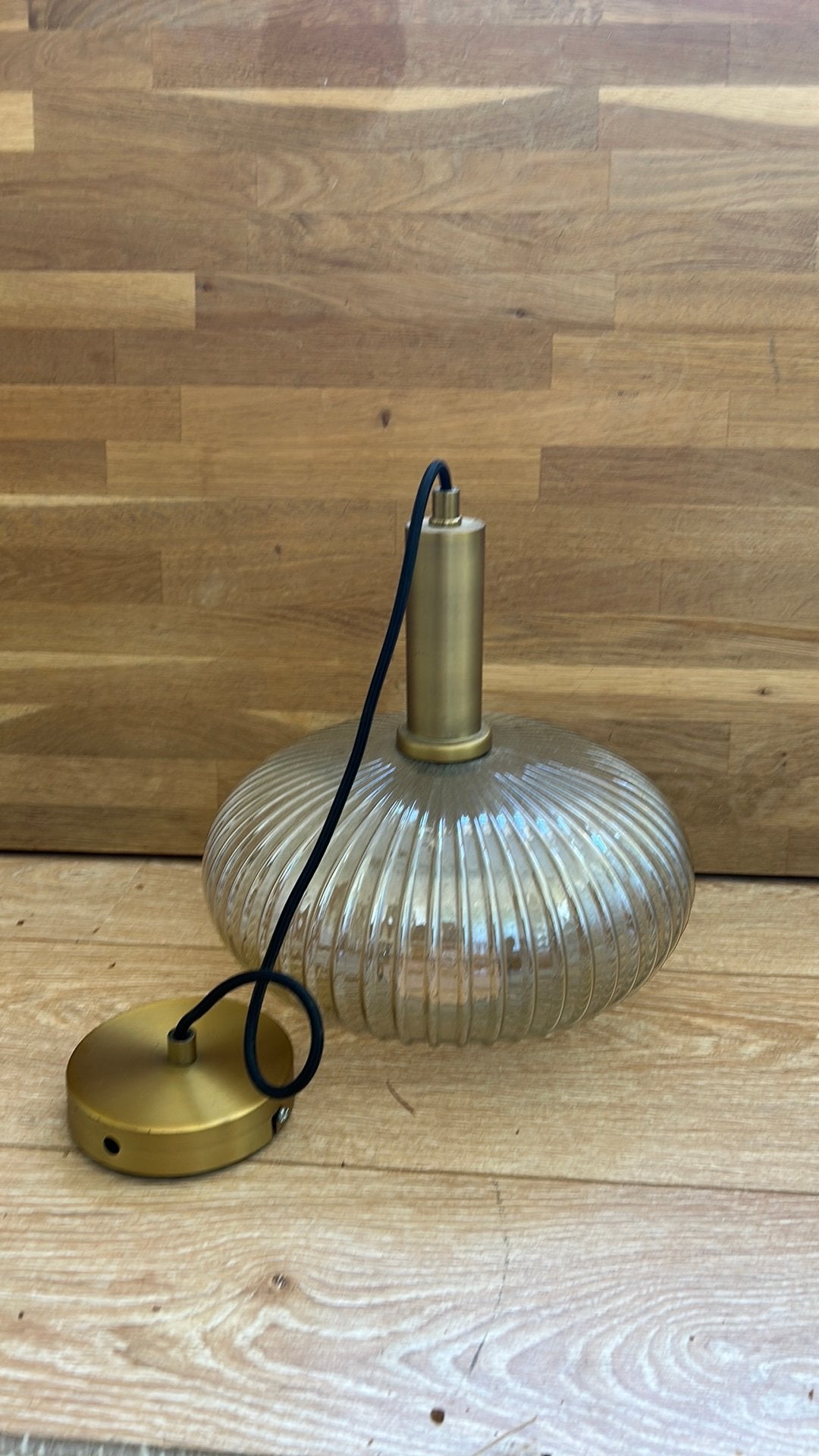 Glazen hanglamp, Ophalen, Gebruikt