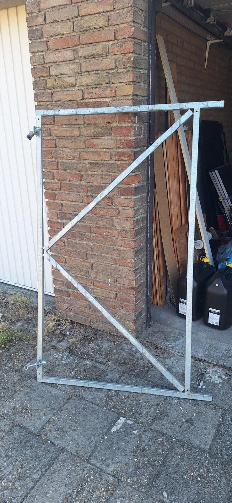 tuindeurfram  Gebruikt maar in goede staat, Ophalen, Minder dan 3 meter, IJzer, 1 tot 2 meter