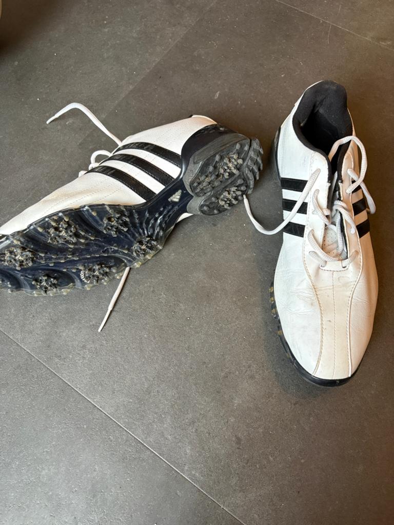 Adidas Golfschoenen Maat 43 - Wit/Zwart, Sport en Fitness, Golf, Ophalen, Gebruikt, Schoenen, Overige merken