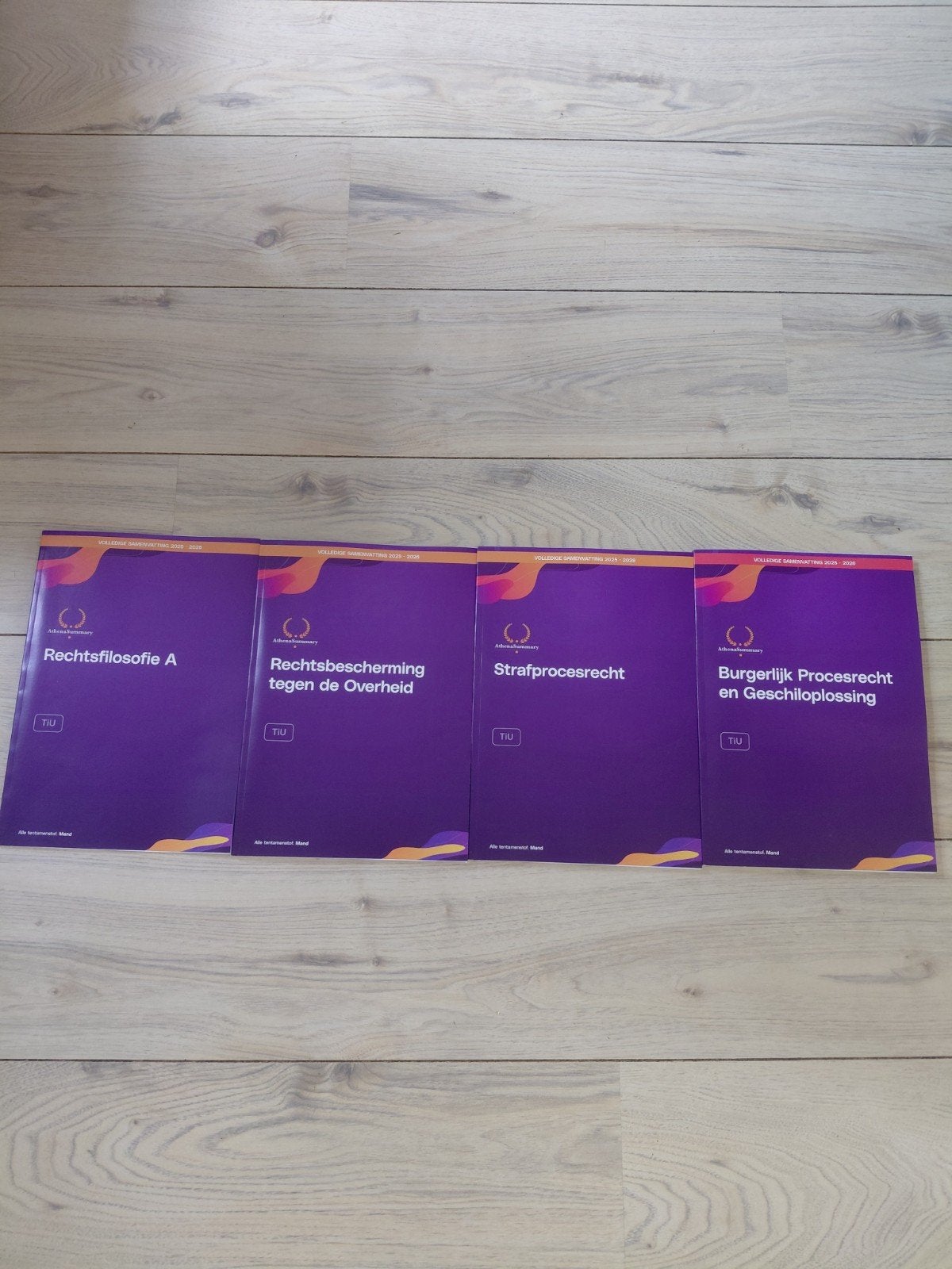 Athena Summary rechten Tilburg Universiteit, Ophalen of Verzenden, Alpha, Nieuw, WO