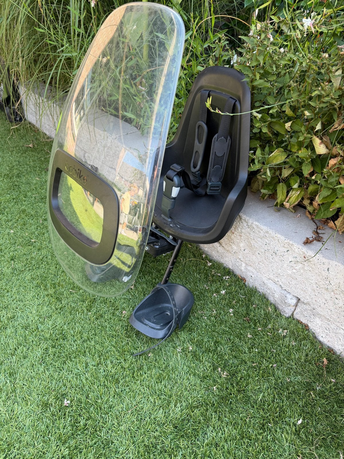 Bobike Mini ONE fietszitje met windscherm, Ophalen, Voorzitje, 0 t/m 13 kg, Gebruikt