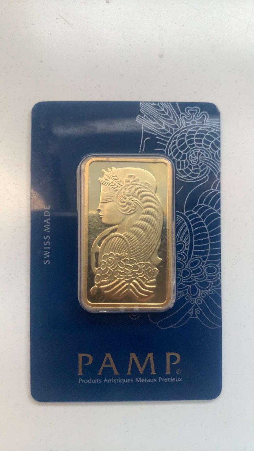 PAMP 31.10 gram, Postzegels en Munten, Ophalen of Verzenden, Goud