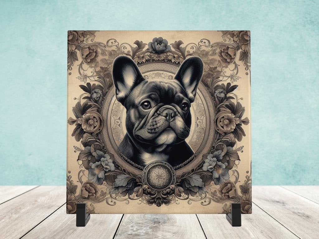 Gothic Vintage - Franse Bulldog tegel, Verzenden, Nieuw
