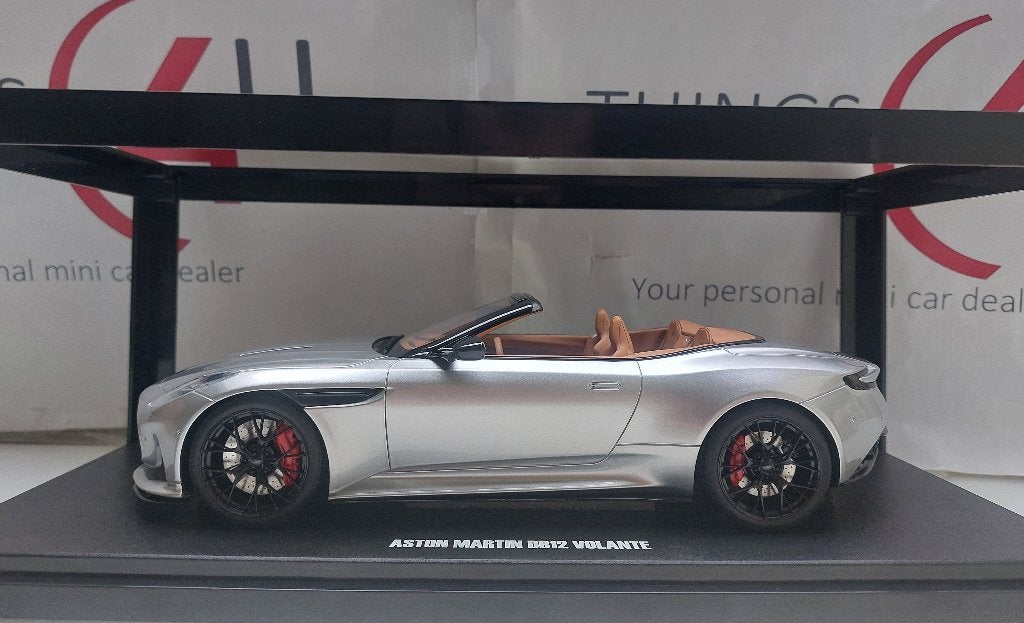GT Spirit 1:18 Aston Martin DB12 Volante 2023 zilver nieuw, Ophalen of Verzenden, Nieuw, Auto, Overige merken