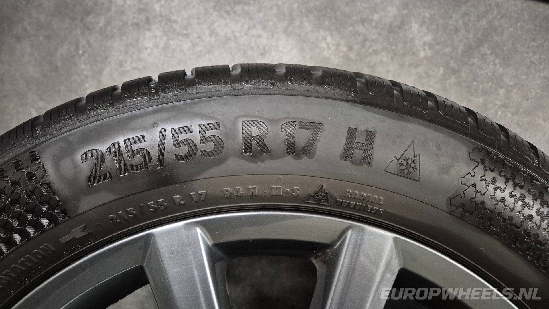 17 inch Passat B8 T-Roc Arteon Superb velgen winterbanden, -, -, Banden en Velgen, 17 inch