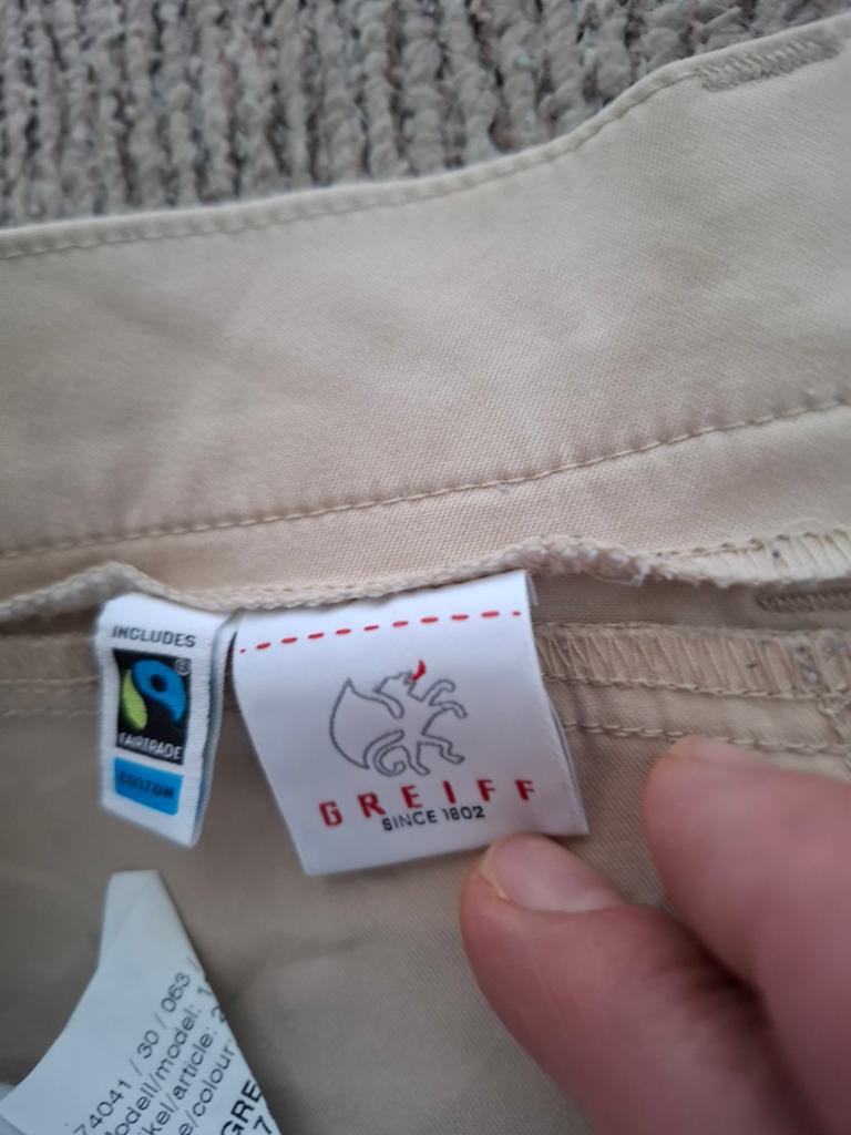 Greiff beige pantalon / chino broek dames – maat 40, Maat 38/40 (M), Beige, Greiff, Ophalen of Verzenden