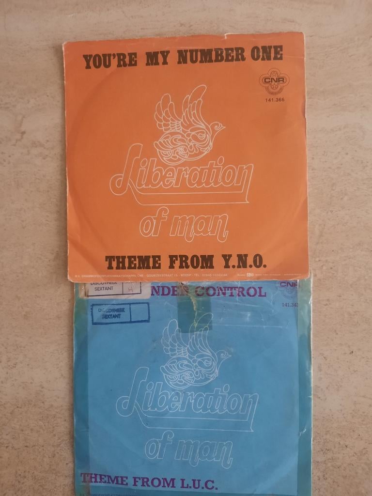 2x vinyl singels van Liberation of Man, Ophalen of Verzenden, Zo goed als nieuw, Overige formaten
