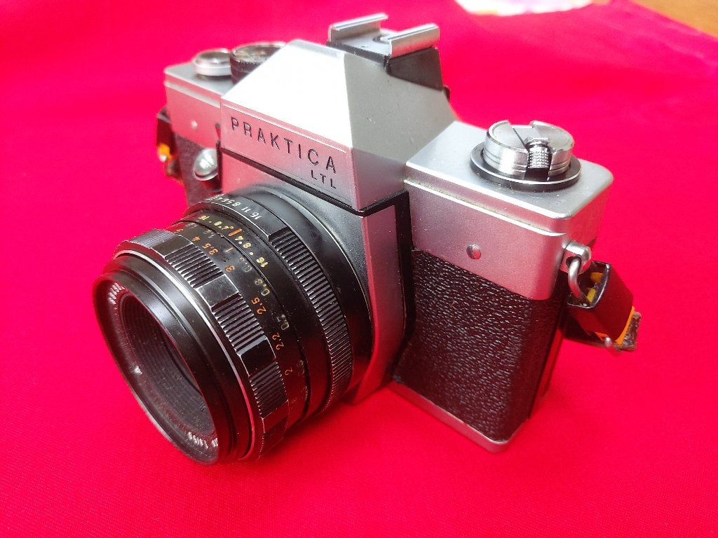 camera Praktica LTL  met pentacon  1;1.8  50mm obj, Ophalen of Verzenden, Gebruikt, Spiegelreflex, Overige Merken