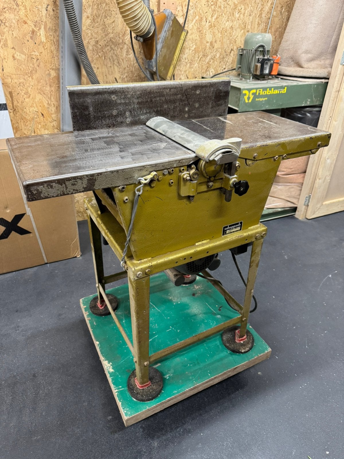 Scheppach hm1 vlak vandiktebank defecte motor, Doe-het-zelf en Verbouw, Ophalen, Gebruikt, Elektrisch