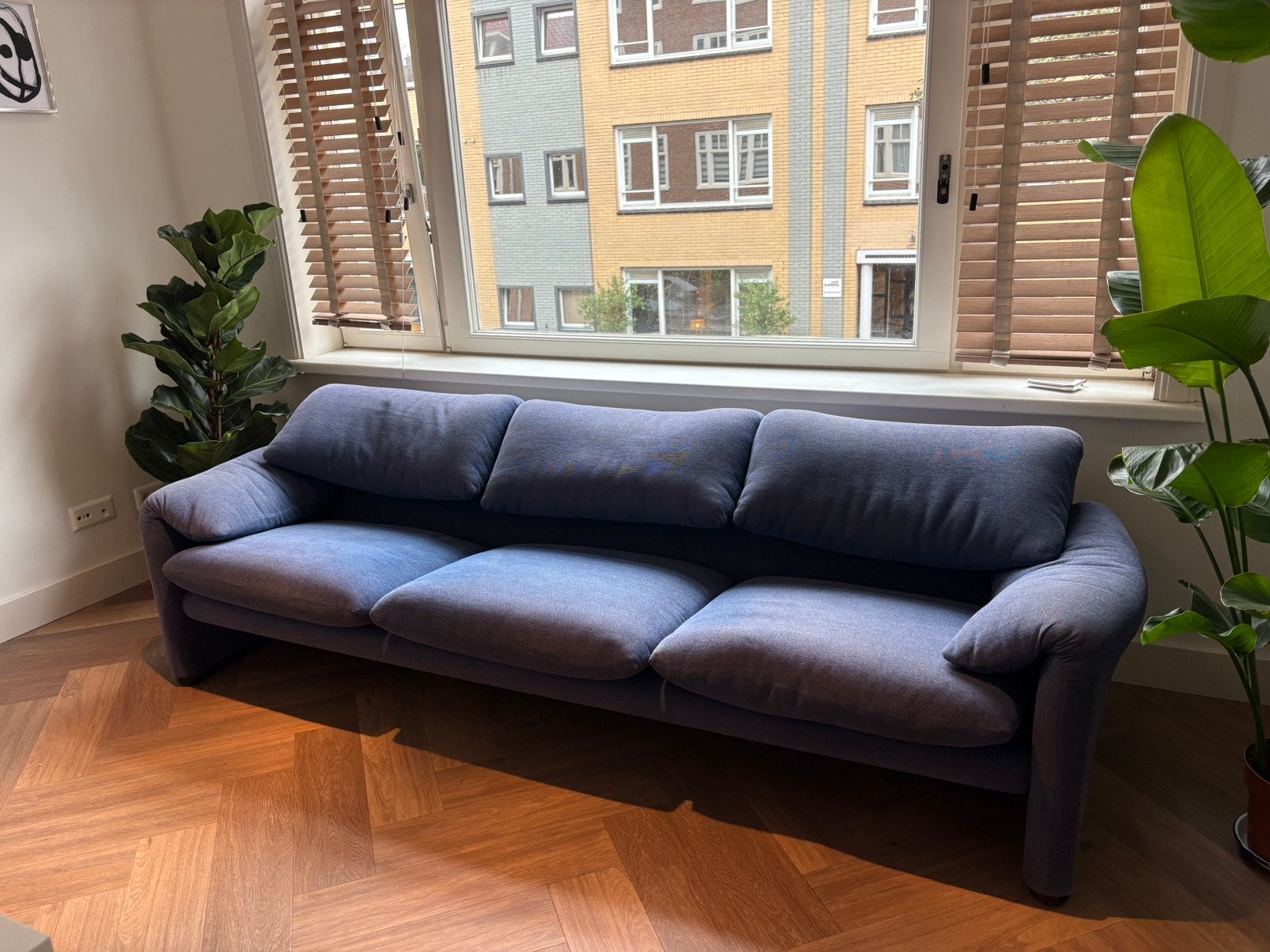 Cassina Maralunga 3-Seater Sofa, Overige materialen, Gebruikt, Vintage, Driepersoons