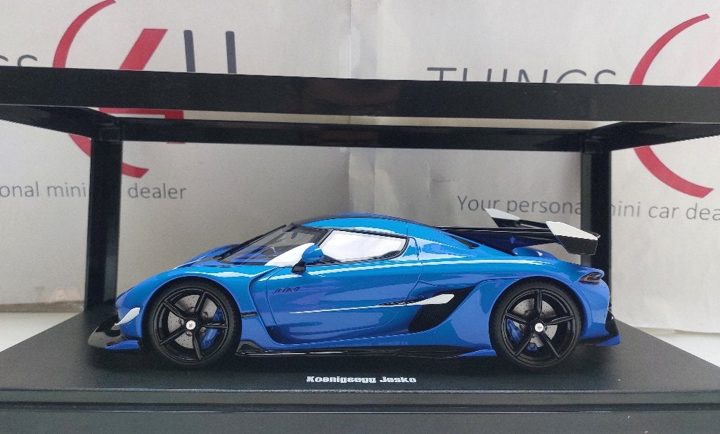 GT Spirit 1:18 Koenigskegg Jesko 2025 blauw nieuw in doos, Ophalen of Verzenden, Nieuw, Auto, Overige merken