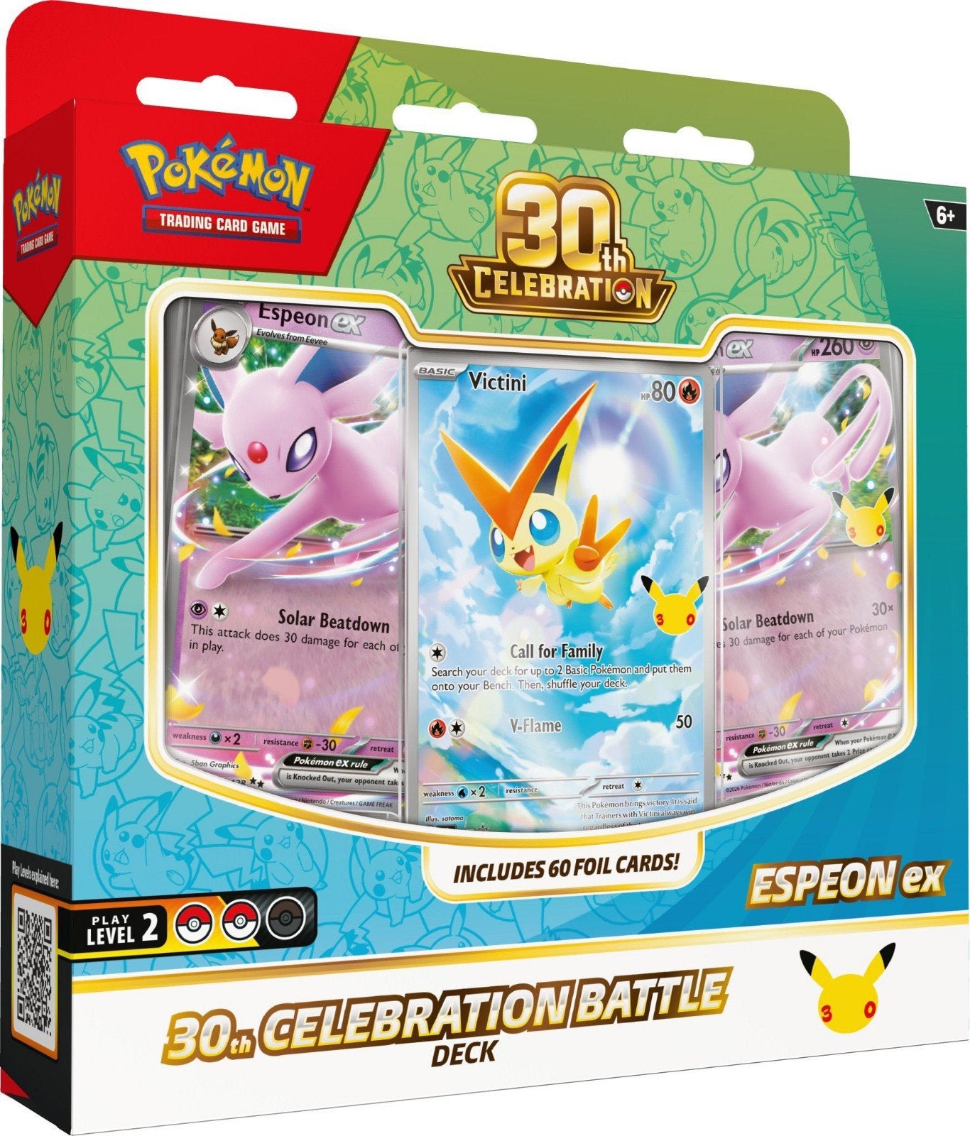 Pokémon 30th Celebration Battle Deck Espeon Ex, Ophalen of Verzenden, Nieuw