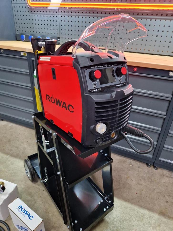 NIEUW!! Rowac MIG 200P DUBBEL PULSE compleet pakket!! 230v, Rowac, Nobelweg 5, 6669 MV Dodewaard, Info@kraaijkamp-lasmachines.nl