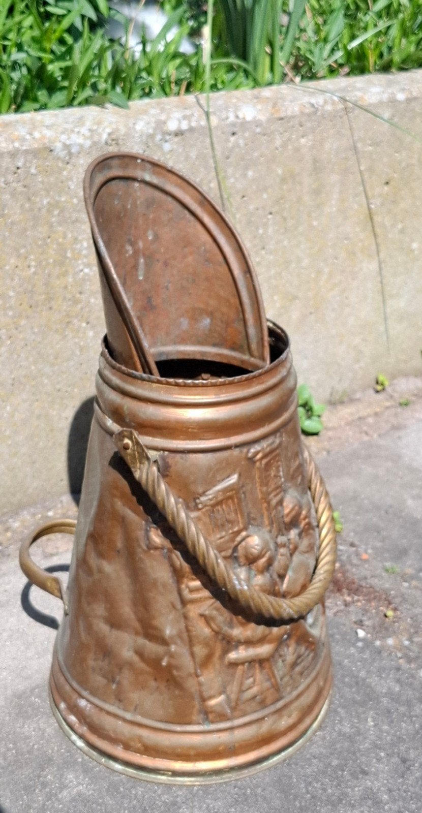 Vintage messing paraplubak, Huis en Inrichting, Woonaccessoires | Paraplubakken, Ophalen, Overige materialen