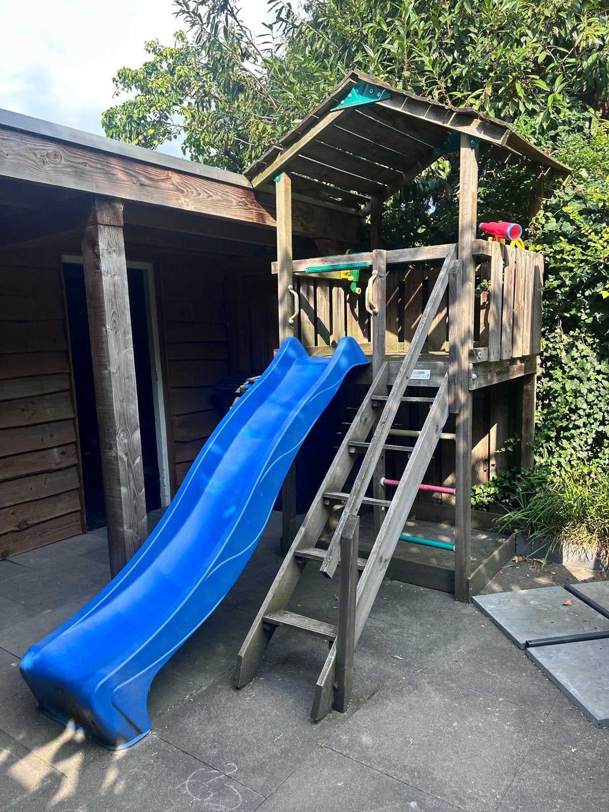 Jungle Gym Casa Speeltoestel met Glijbaan en Zandbak, Ophalen, Gebruikt, Glijbaan