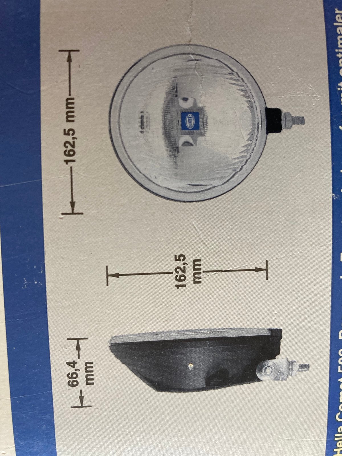 Oldtimer 1 Hella set comet 500 verstralers met covers, Auto-onderdelen, Verlichting, Ophalen of Verzenden, Nieuw
