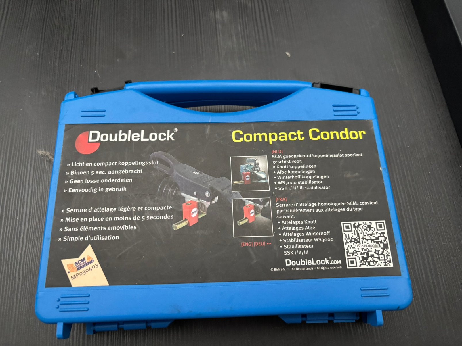 DoubleLock caravanslot trekhaak, Ophalen, Gebruikt