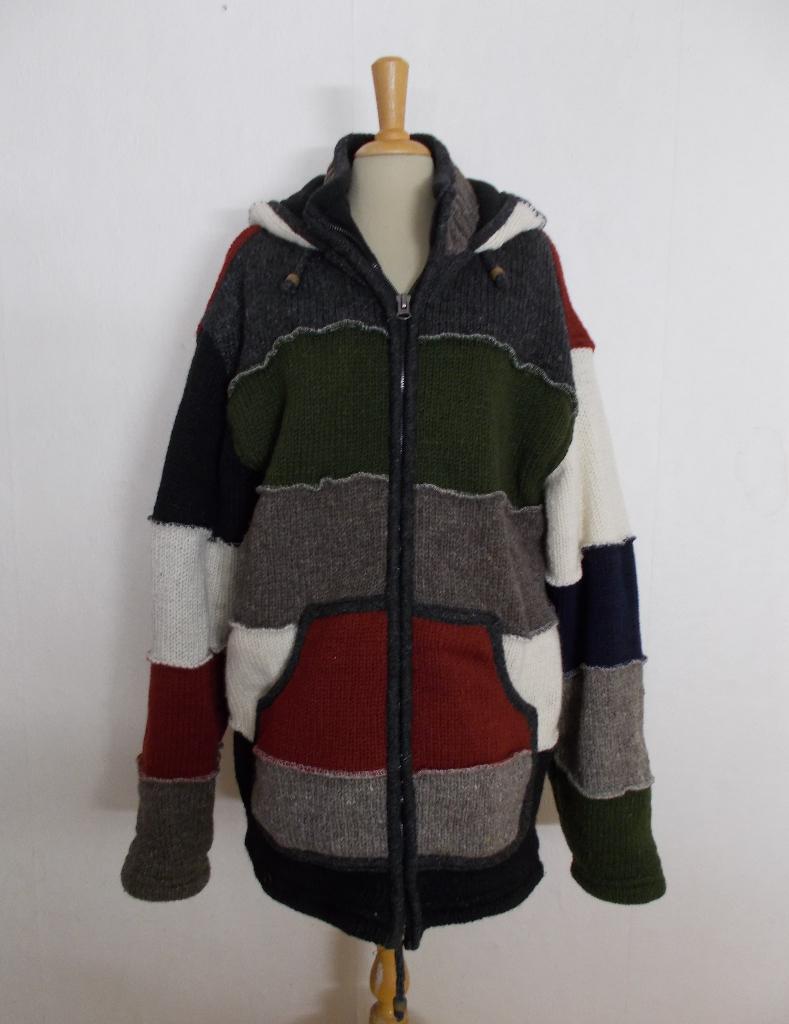 100% wollen windstopper vest met capuchon made in Nepal! XL, Kleding | Dames, Truien en Vesten, Verzenden, Zo goed als nieuw, Maat 46/48 (XL) of groter