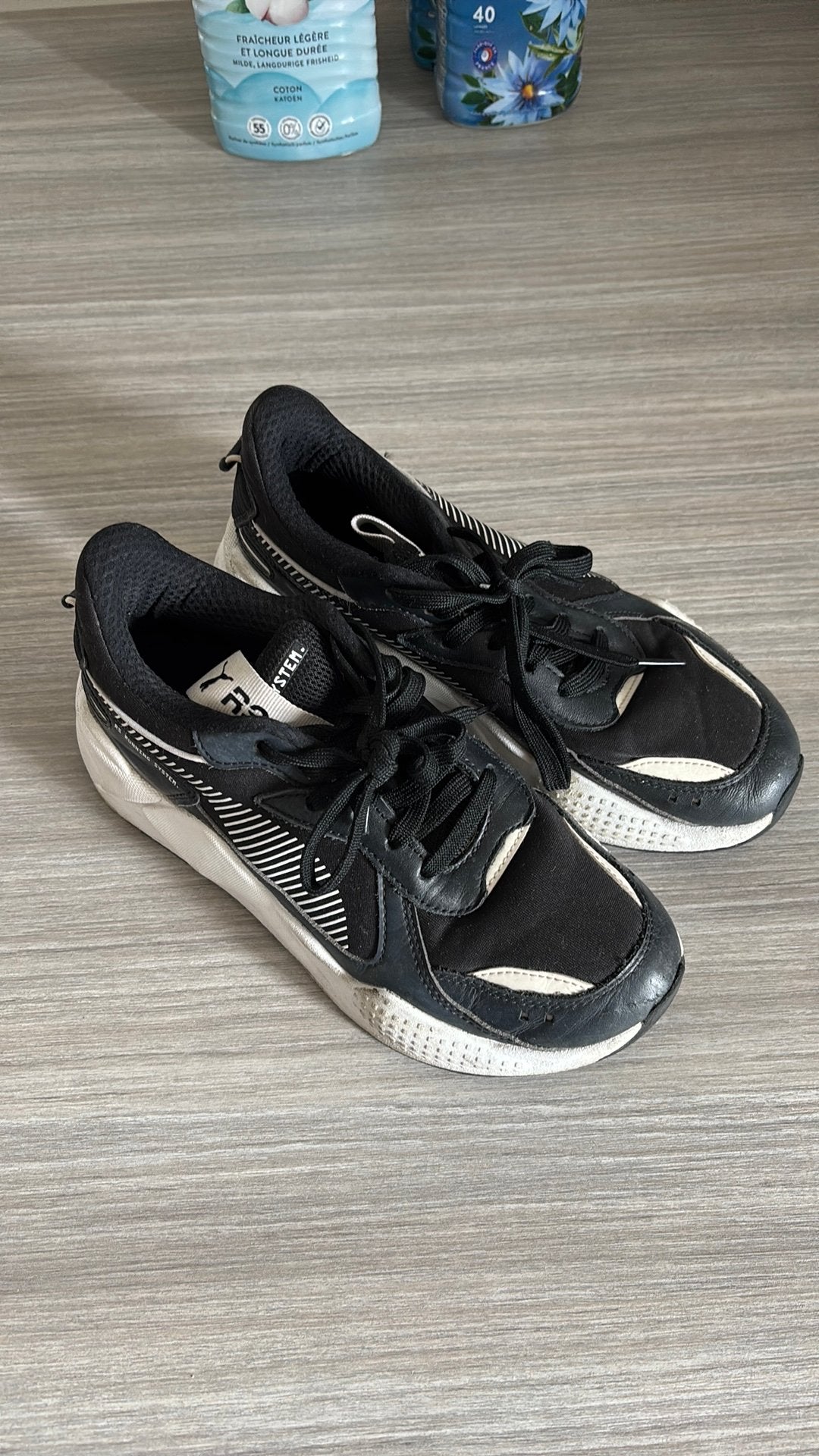 Puma RSX zwart, Ophalen of Verzenden, Zo goed als nieuw, Zwart, Sneakers of Gympen