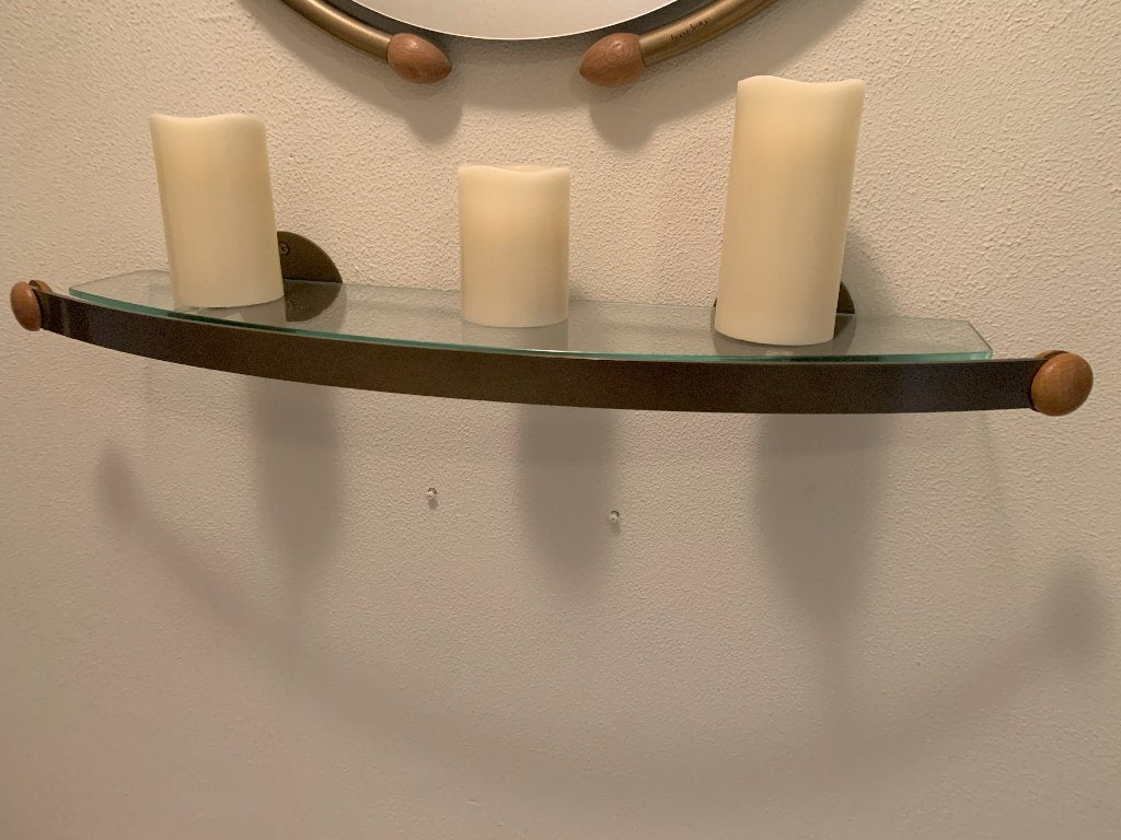 kapstok, spiegel en wandplank (glas), Kunststof, Zo goed als nieuw, Minder dan 100 cm, Ophalen