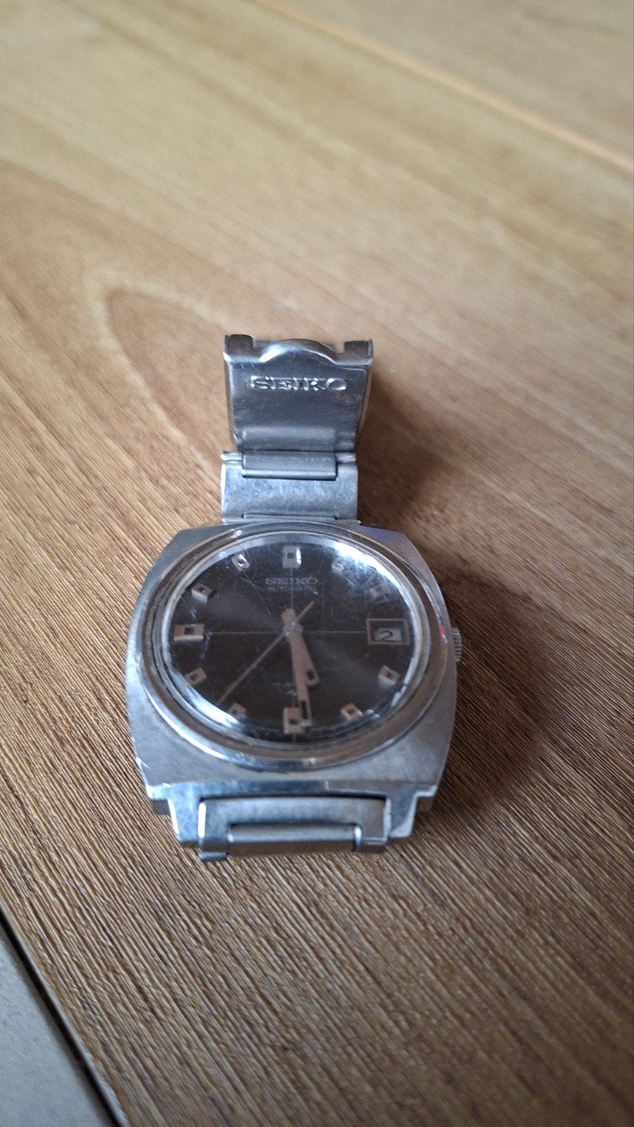 Twee Vintage Horloges: Orient Quartz & Seiko Automatic, Gebruikt, Staal, Polshorloge, Ophalen of Verzenden