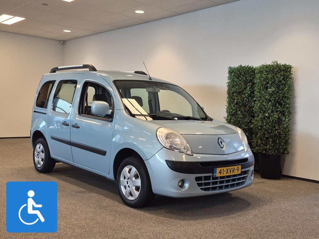 Renault Kangoo Rolstoelauto 2+1 (airco), Auto's, 12 maanden, Gebruikt, Blauw, Origineel Nederlands