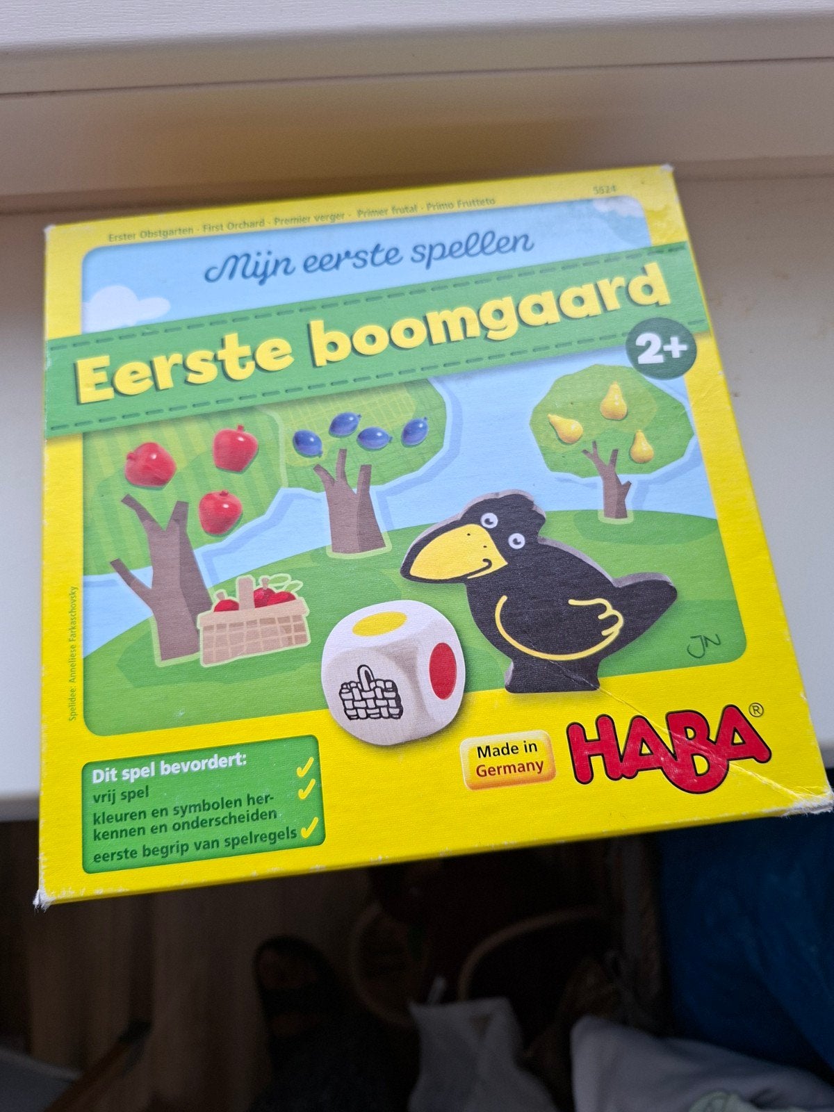 HABA Mijn Eerste Spellen: Boomgaard, Een of twee spelers, Ophalen of Verzenden, Zo goed als nieuw, HABA