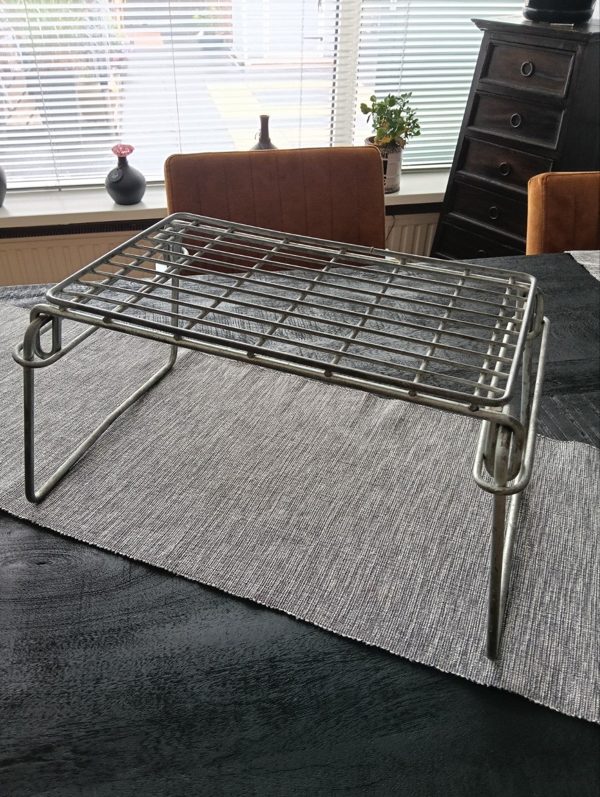 opklapbaar opstapje voor de caravan, Ophalen