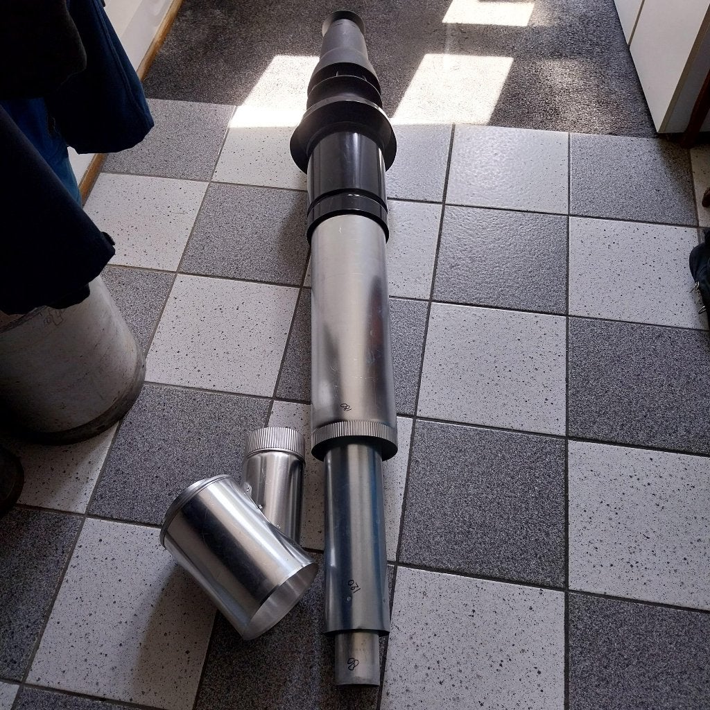 cv afvoer doorvoerpijp combinatie, Ophalen, 30 tot 80 cm, Cv-ketel of Combi-ketel, Nieuw