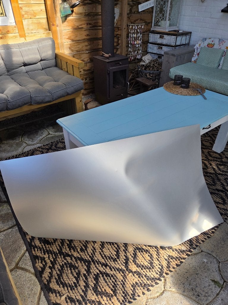 Plexiglas Polycarbonaat Plastic. 121,5cm x 68,5cm x 0,3mm, Ophalen, Zo goed als nieuw, Kunststof