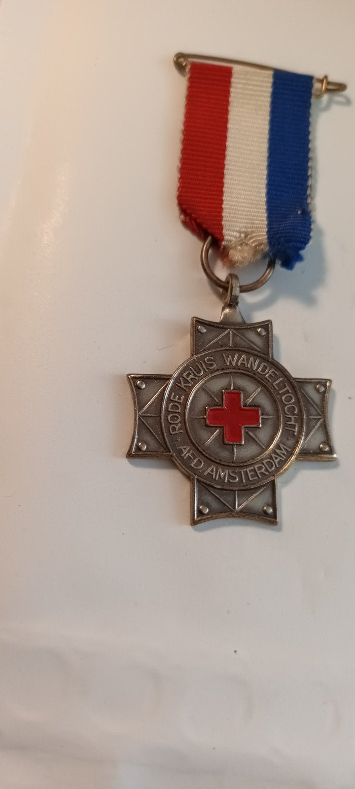 Rode Kruis Wandeltocht Medaille Afd. Amsterdam, Ophalen of Verzenden, Overige materialen, Nederland