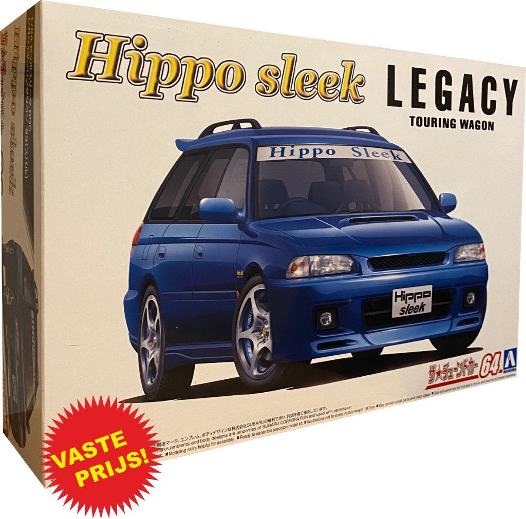 Subaru Legacy Hippo Sleek Touring Wagon (Aoshima 05800) 1/24, Overige merken, Auto, Groter dan 1:32, Nieuw