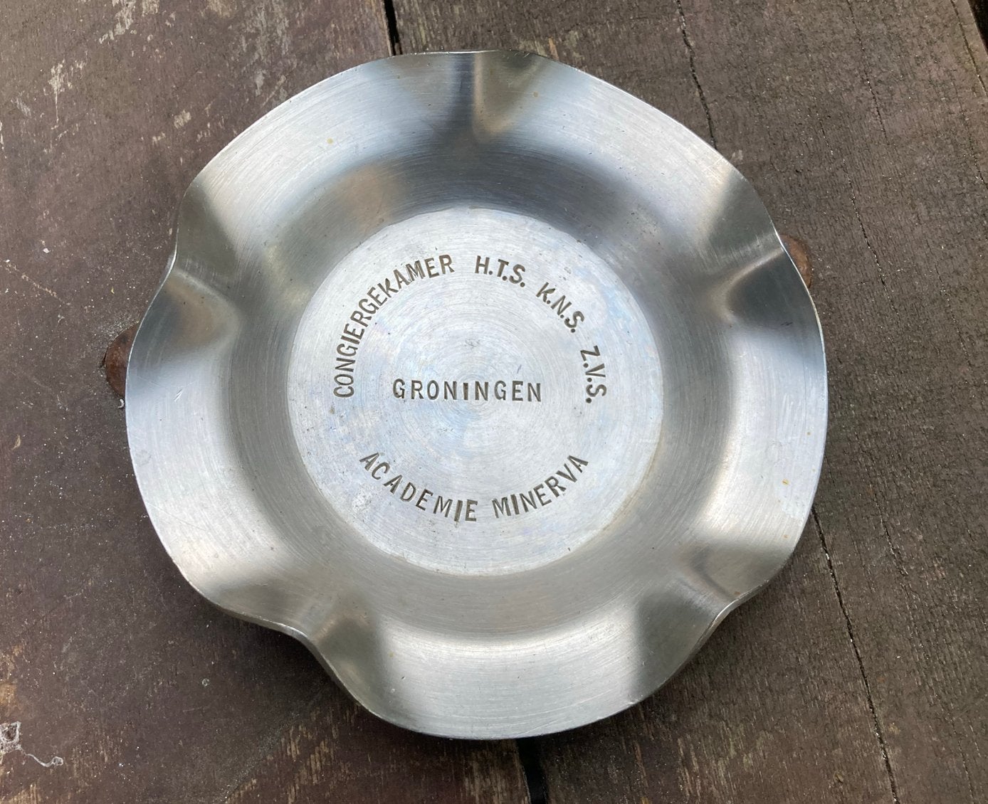 Vintage asbak Academie Minerva Groningen, Verzamelen, Retro, Ophalen of Verzenden