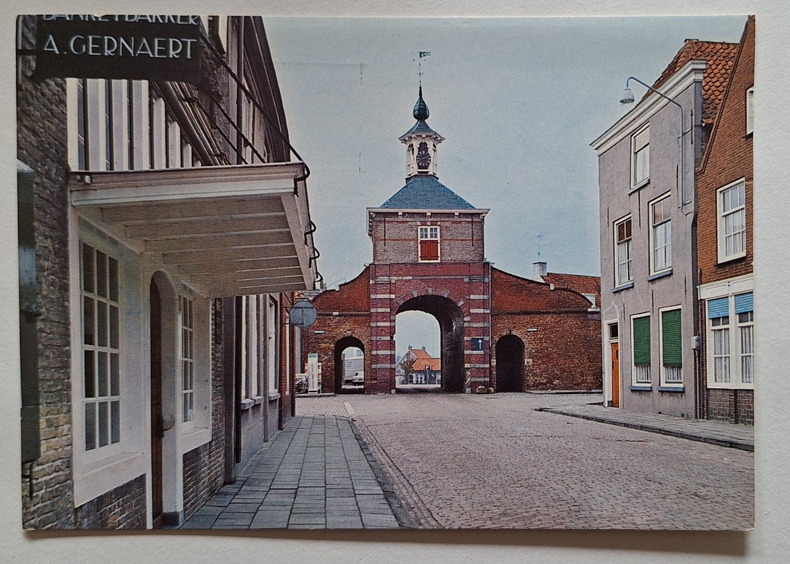 Oude ansichtkaart Aardenburg, Kaai poort, Ophalen of Verzenden, 1960 tot 1980, Gelopen, Zeeland