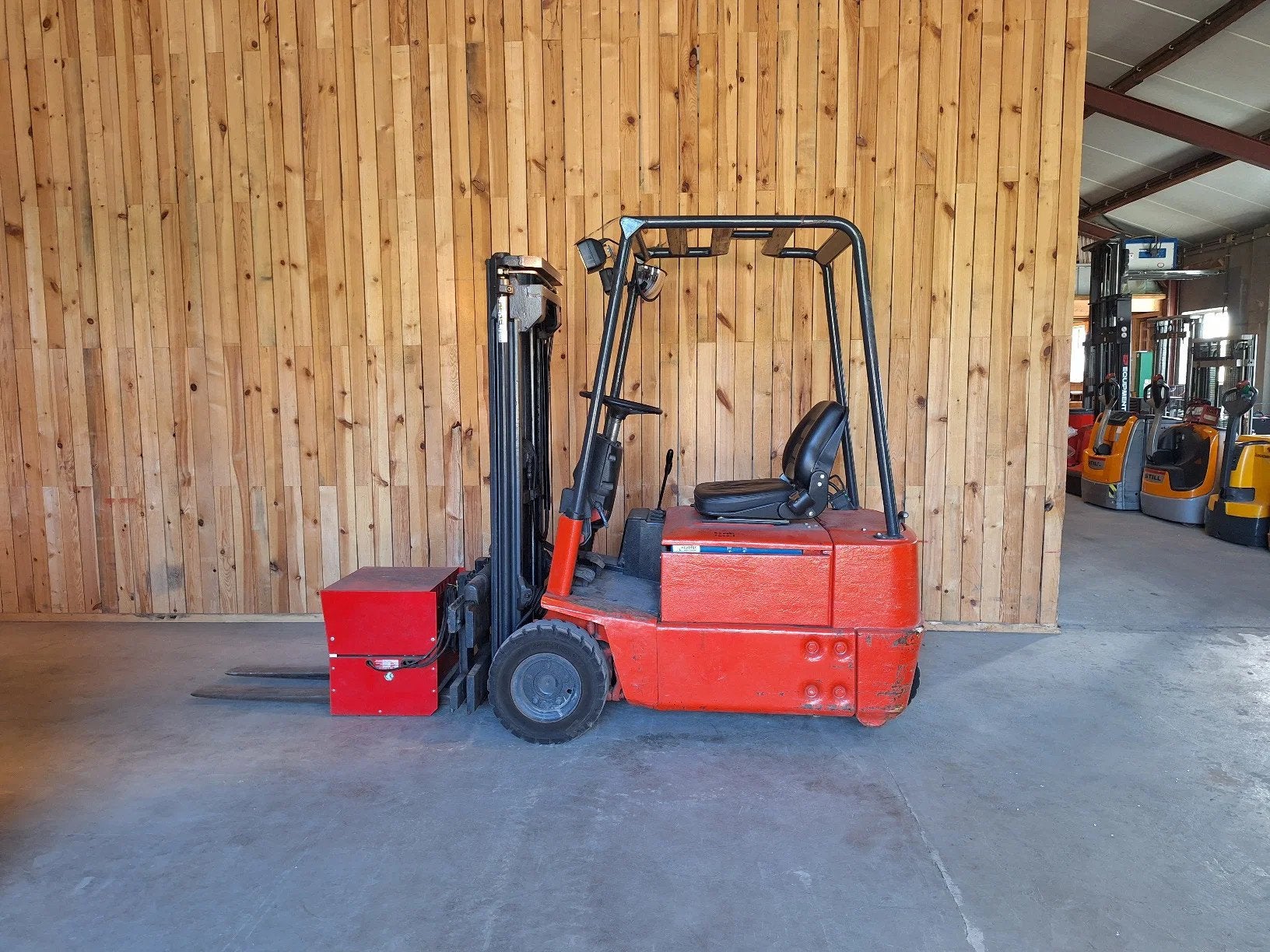 Linde Heftruck E15 duplo, freelfit, sideshift (0012), Elektrisch, Heftruck, Linde