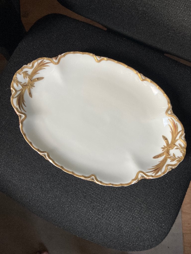 Antieke schaal, Haviland France, Antiek en Kunst, Ophalen of Verzenden