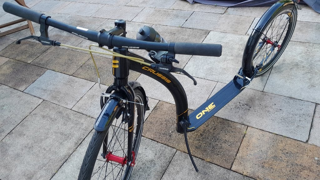 Step Crussis ONE Cobra 4.3 zwart!, Ophalen, Zo goed als nieuw, Kickbike, Crussis ONE Cobra 4.3