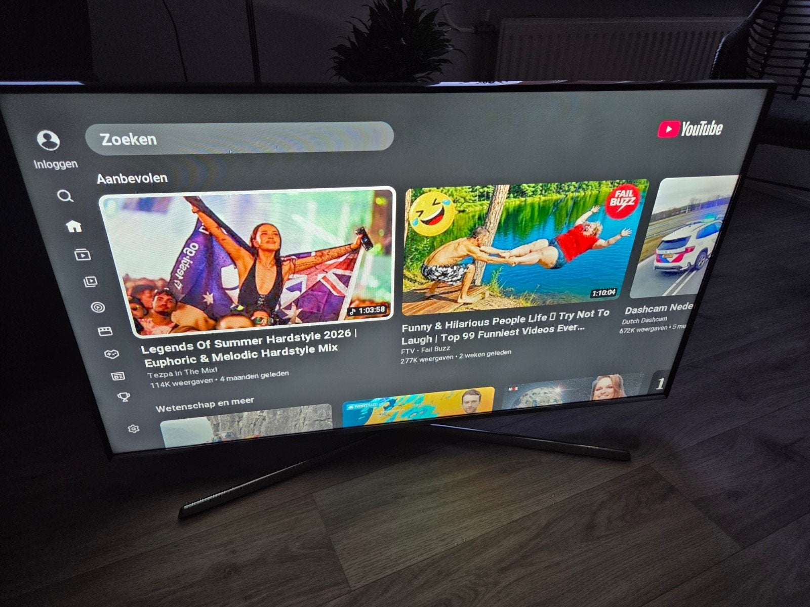 Samsung Smart Led tv, Ophalen, Zo goed als nieuw, 100 cm of meer, Samsung
