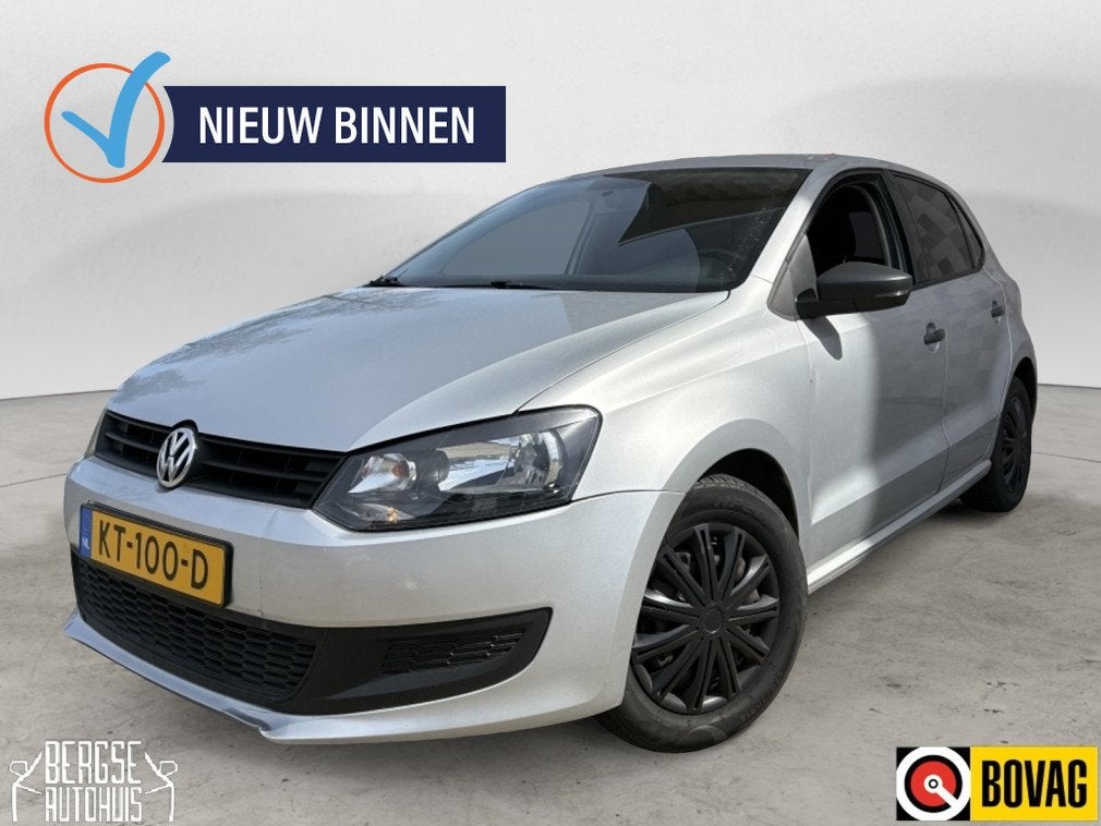 Volkswagen Polo 1.2 Easyline Elek. Ramen Airco (bj 2009), Euro 5, Zwart, 60 pk, 1198 cc