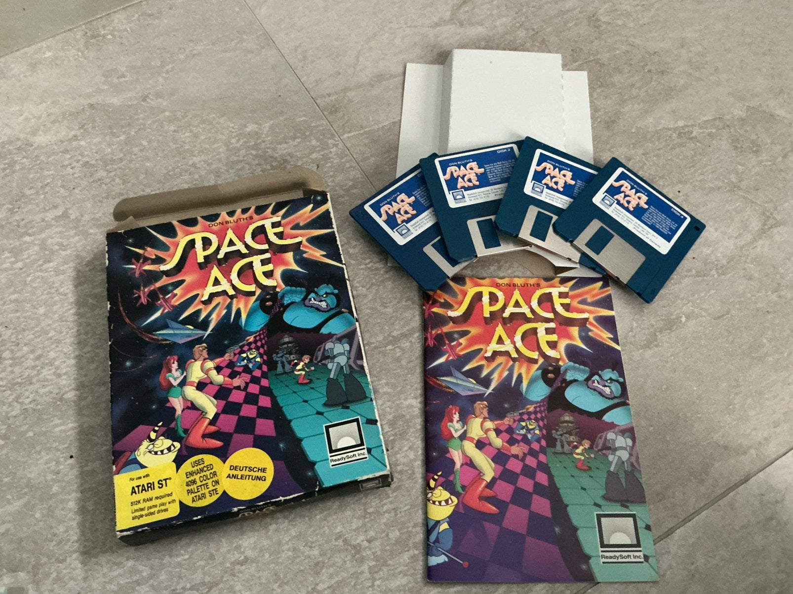 Atari St Space ace in doos, Computers en Software, Ophalen of Verzenden