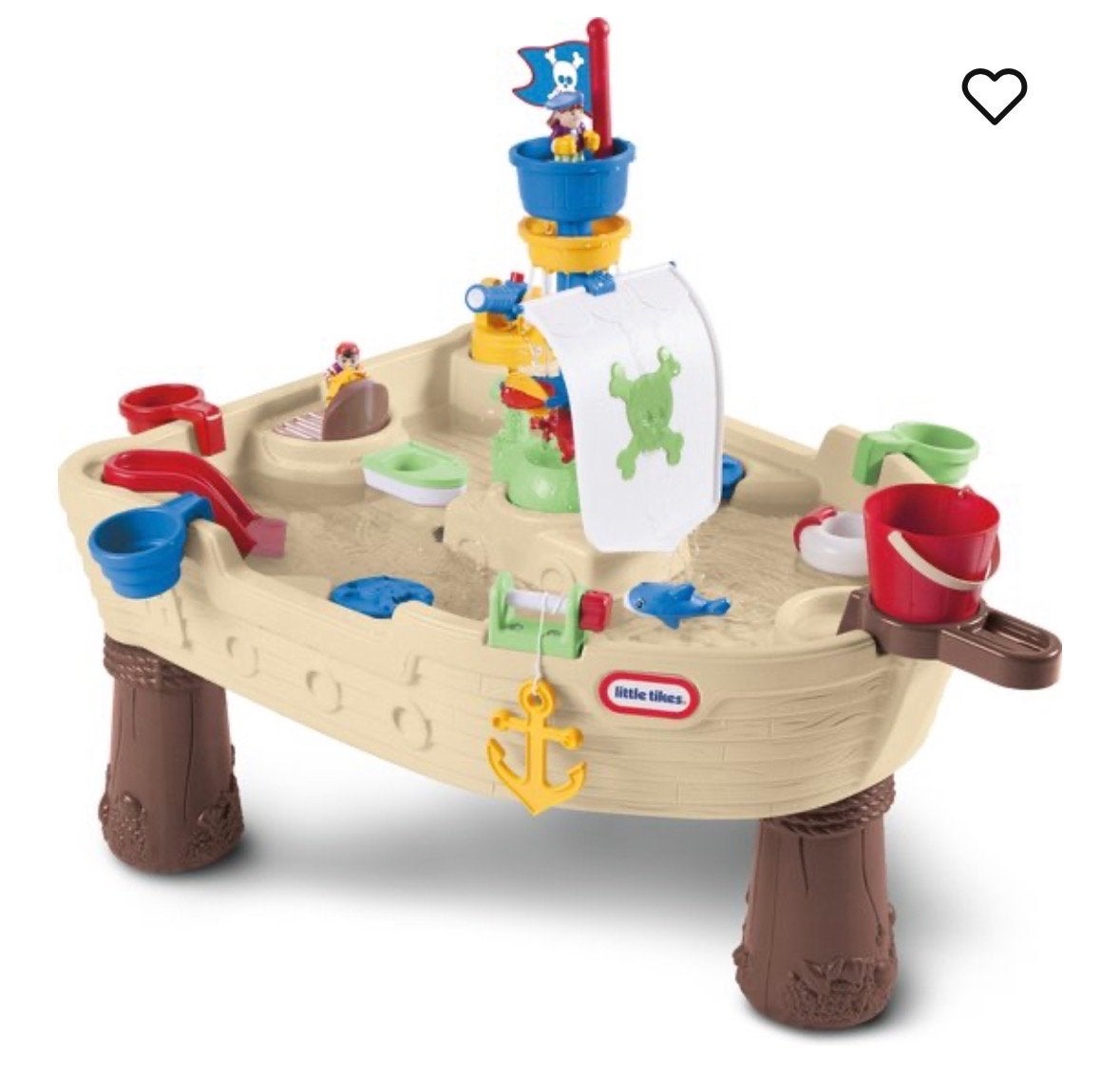 Little Tikes Piratenboot Watertafel met accessoires, Kinderen en Baby's, Speelgoed | Buiten | Actiespeelgoed, Zo goed als nieuw