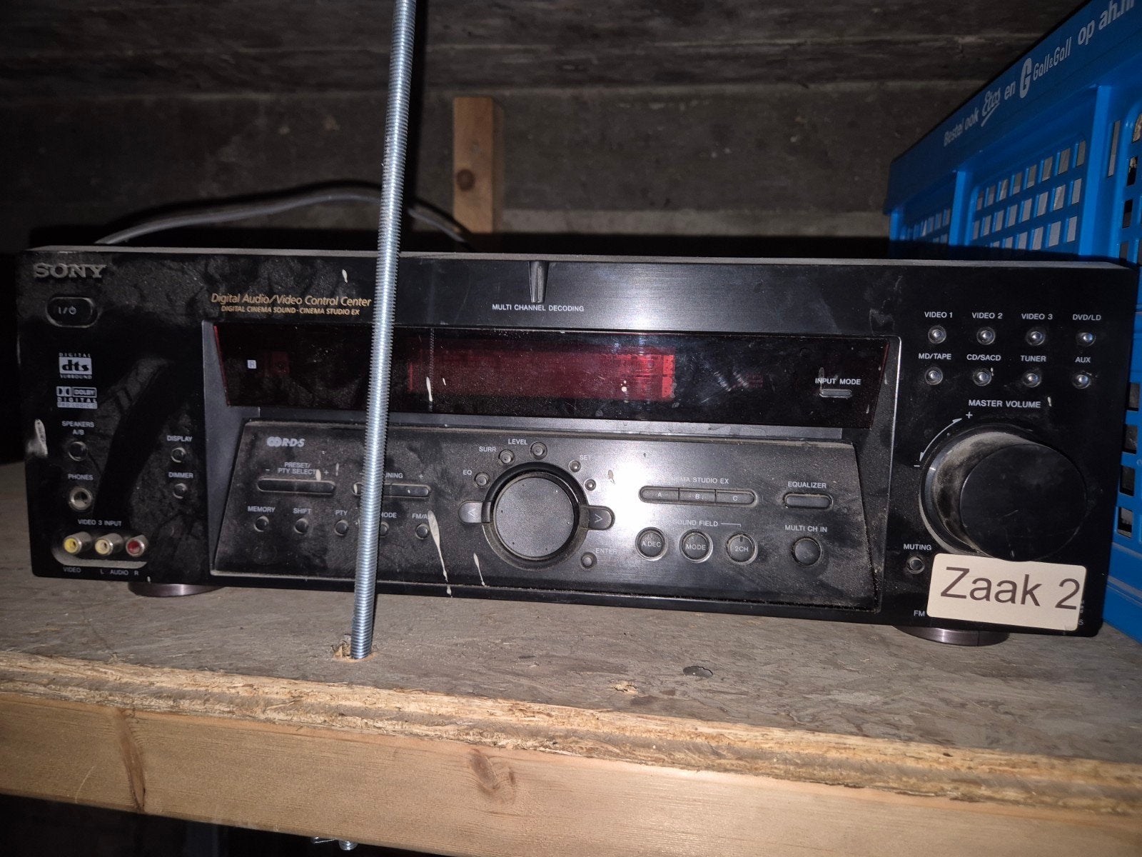 Sony receiver dts, Audio, Tv en Foto, Gebruikt, Ophalen of Verzenden, 60 tot 120 watt, Sony