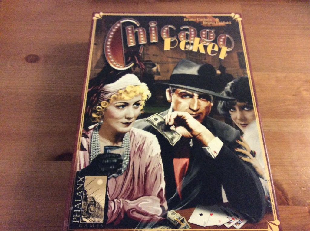 Chicago Poker kaartspel van Phalanx. zgan, doos wat schade, Een of twee spelers, Ophalen of Verzenden, Zo goed als nieuw, Phalanx Games