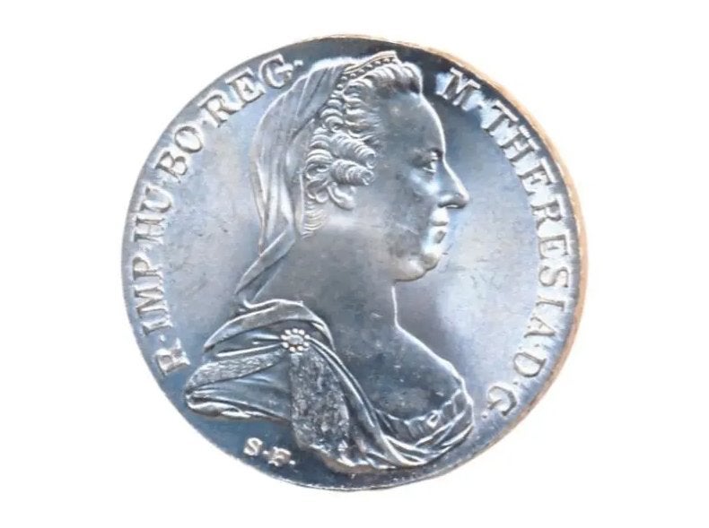 Oostenrijk naslag Maria Theresia Thaler 1780 Zilver