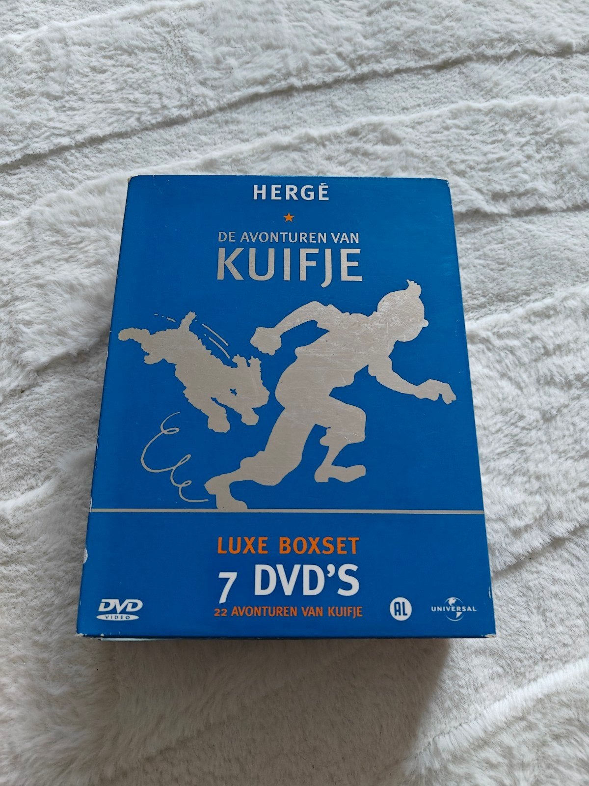 de avonturen van Kuifje luxe boxset 7 dvd's compleet, Alle leeftijden, Ophalen of Verzenden, Zo goed als nieuw